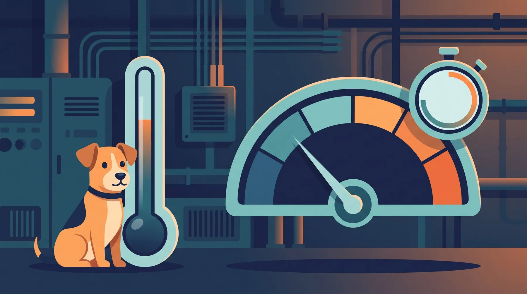 The watchdog as a monitor for the Boundary Condition, with a thermometer, power meter, and timer