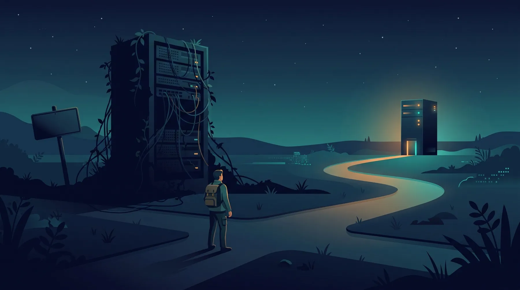 Opening image: the decision to leave an unmaintained tool