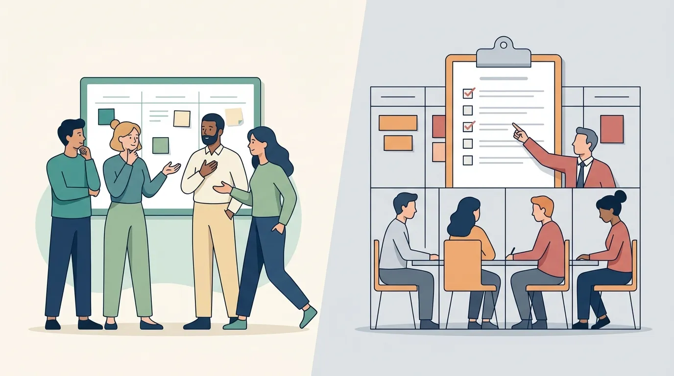 Ilustrar a diferença entre organização e microgerenciamento.