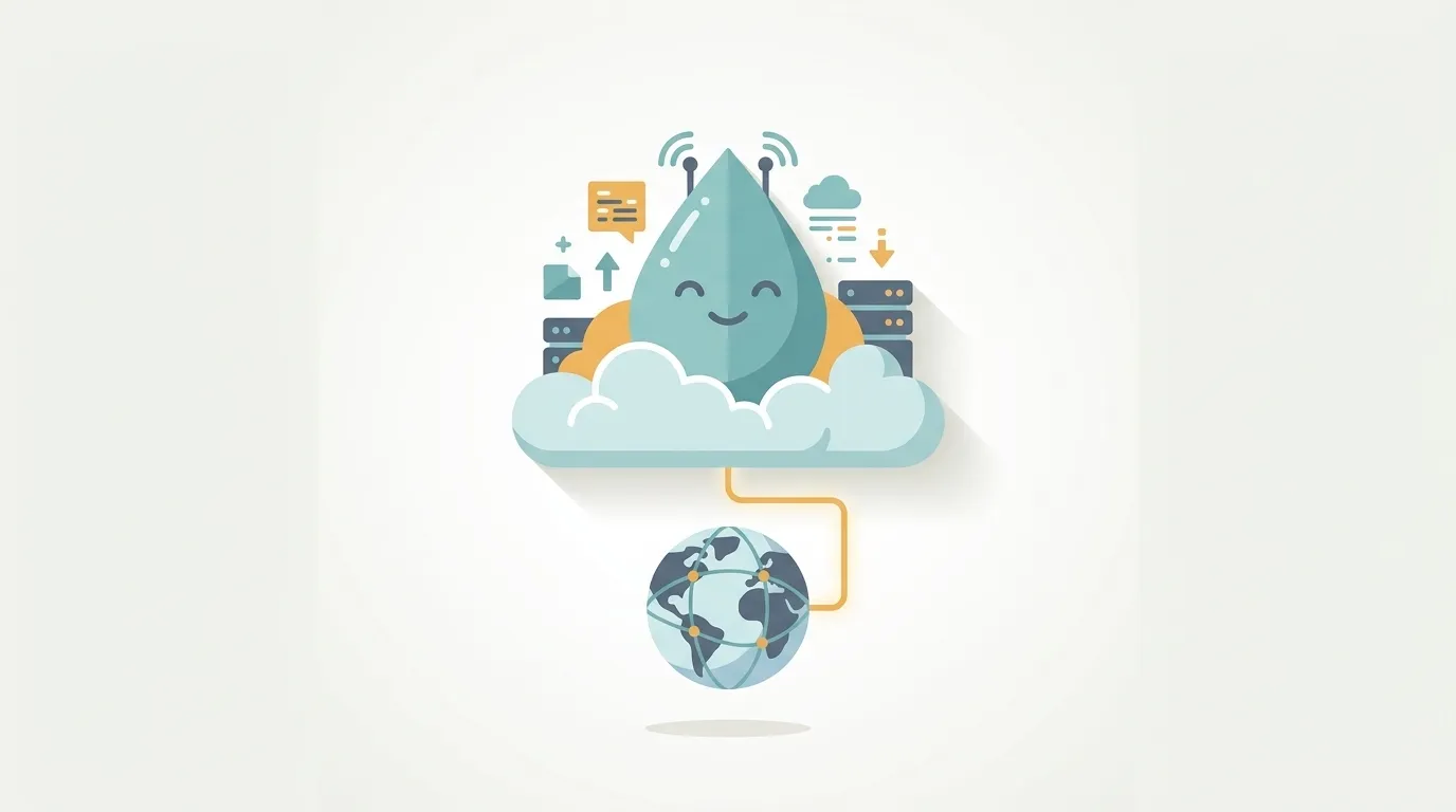 Ilustrar o conceito de Droplet como uma máquina virtual simples e acessível que sobe em segundos.