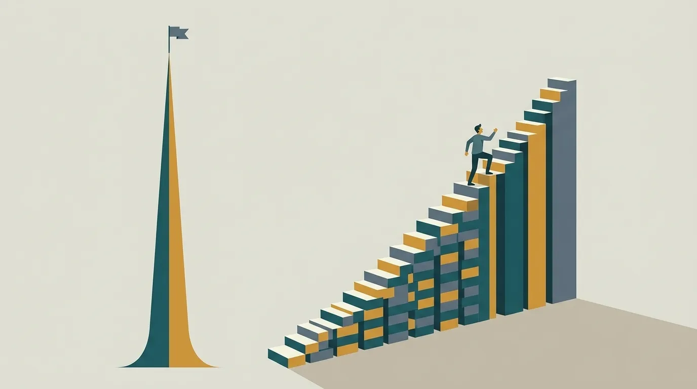 A single viral spike contrasted with the steady growth of many small posts.