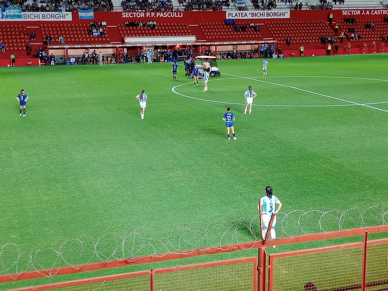 Argentina ante Paraguay por la Liga de Naciones Femenina de la Conmebol, en el estadio Diego Armando Maradona de Buenos Aires, en octubre de 2025.