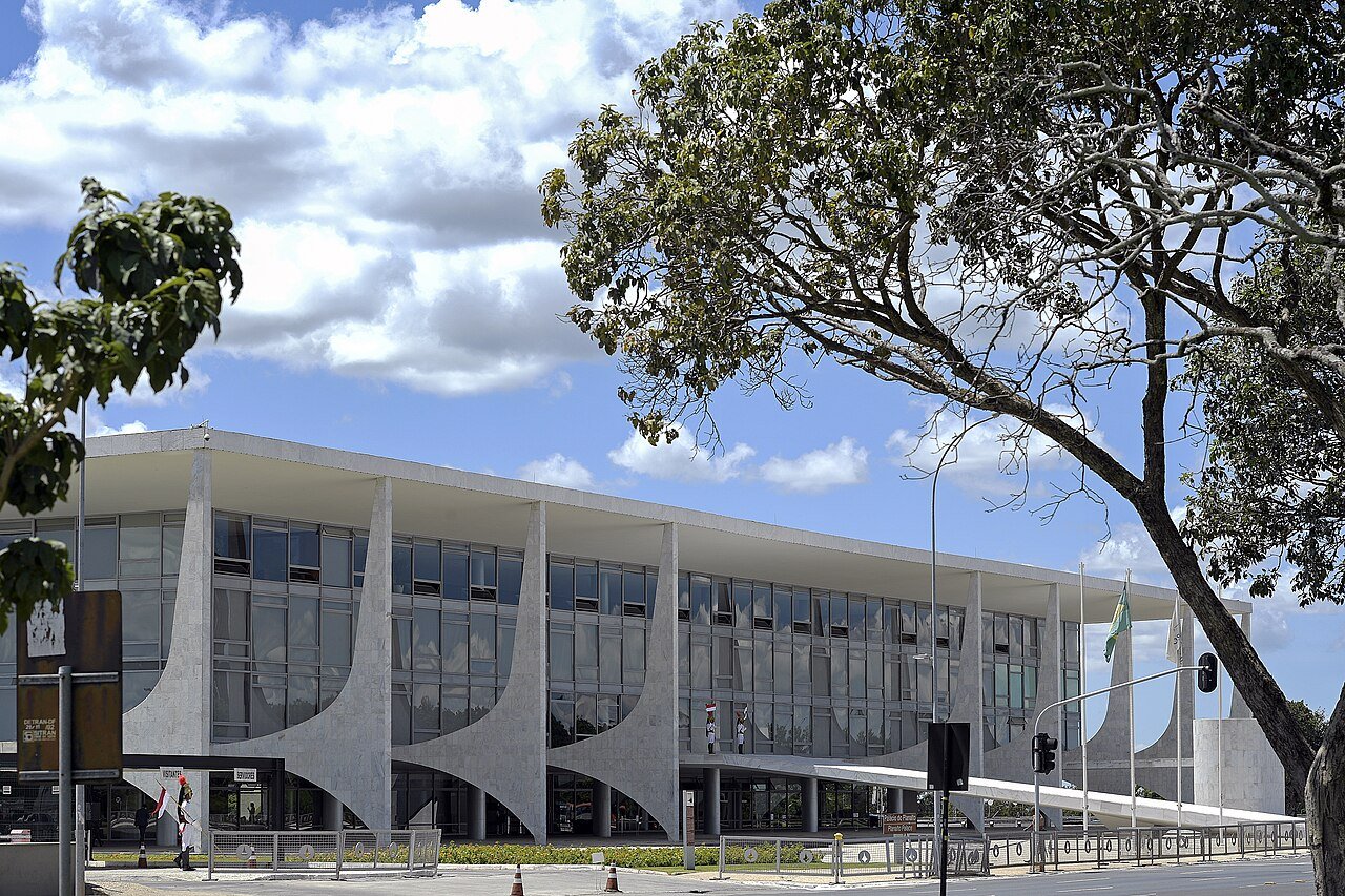 A fachada do Palácio do Planalto, em Brasília, sede da Presidência da República, em 2020.