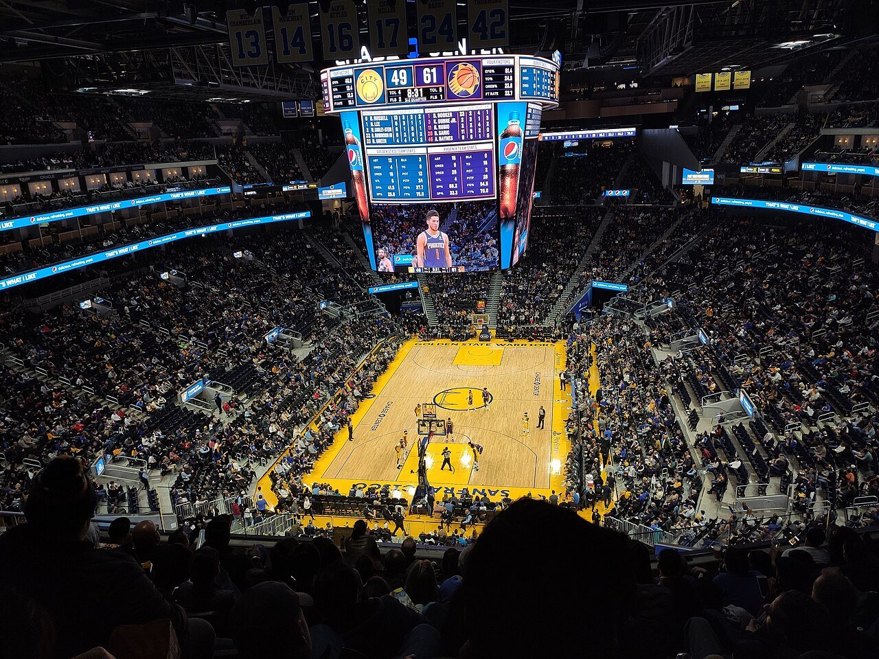 Chase Center in San Francisco, home of the Golden State Valkyries, in 2019.