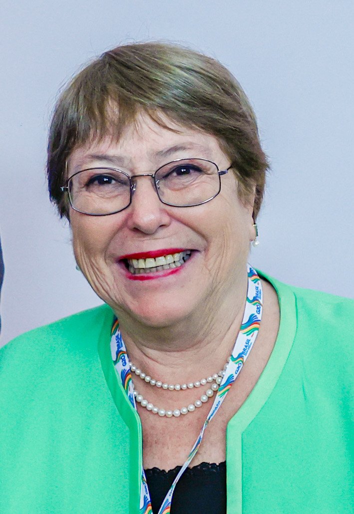 Michelle Bachelet durante una audiencia en el Palácio do Planalto, en Brasilia, en julio de 2024.