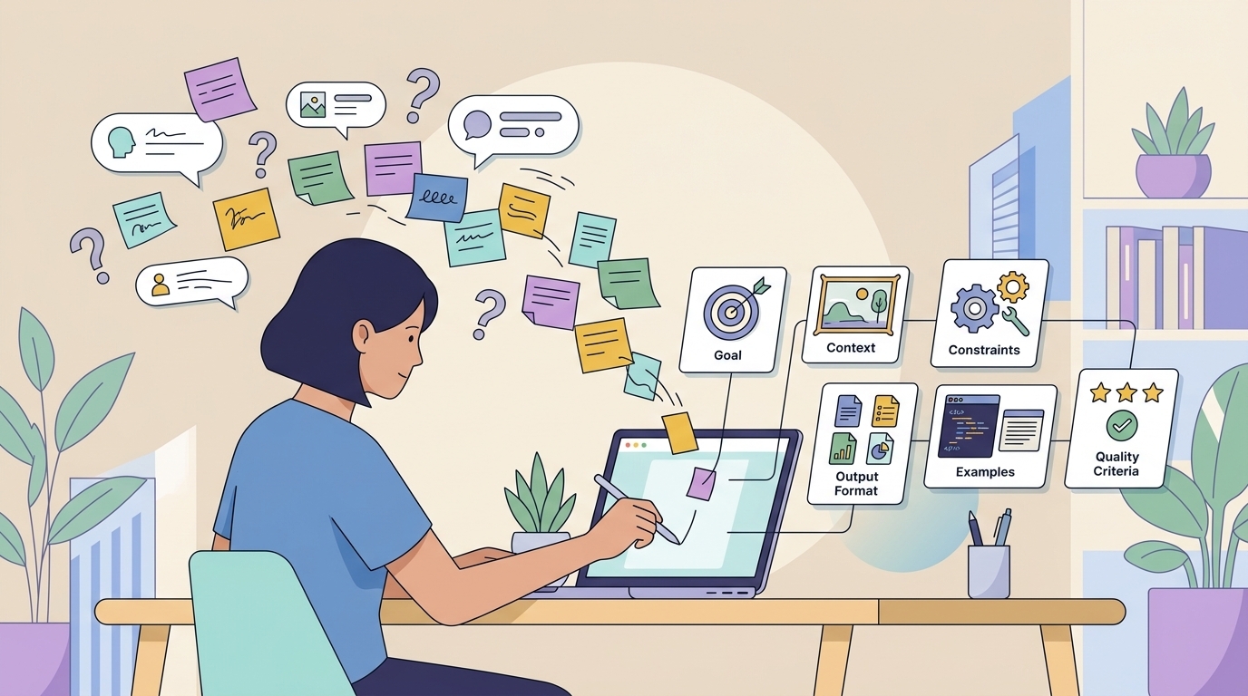 Ilustrar a diferença entre prompt vago e prompt estruturado