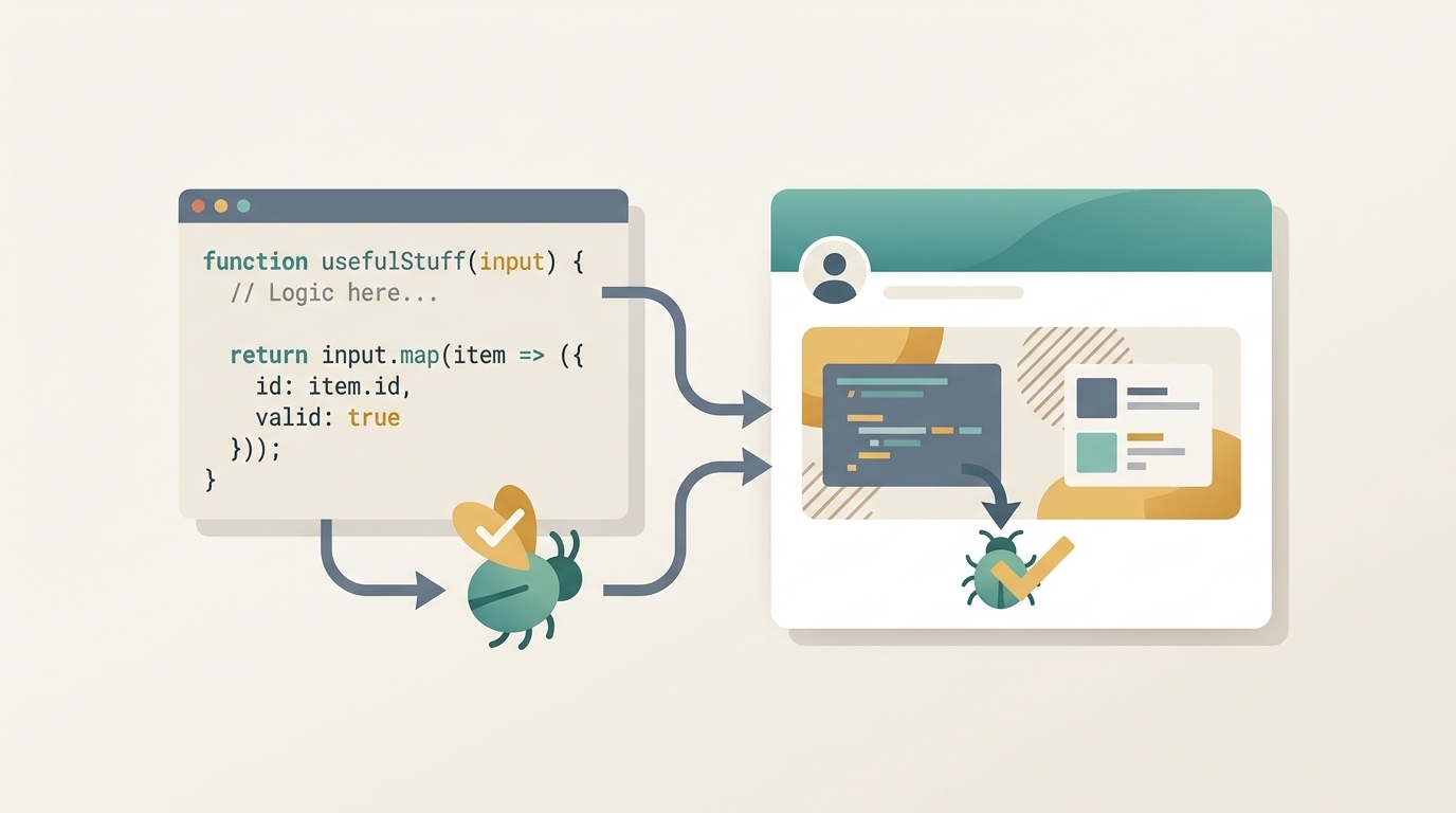 Ilustrar mostrar o trabalho real em vez de hype: bug caçado, config, aprendizado.