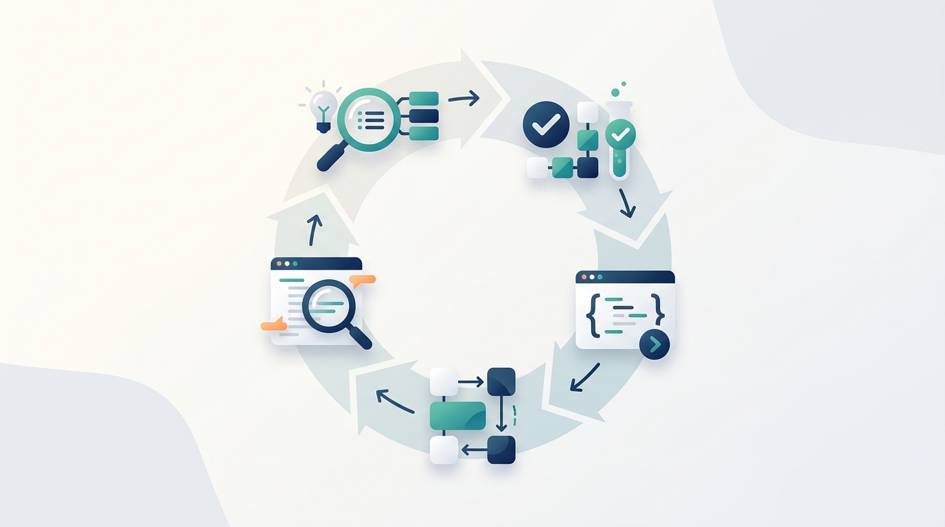 mostrar el ciclo de feedback de una kata