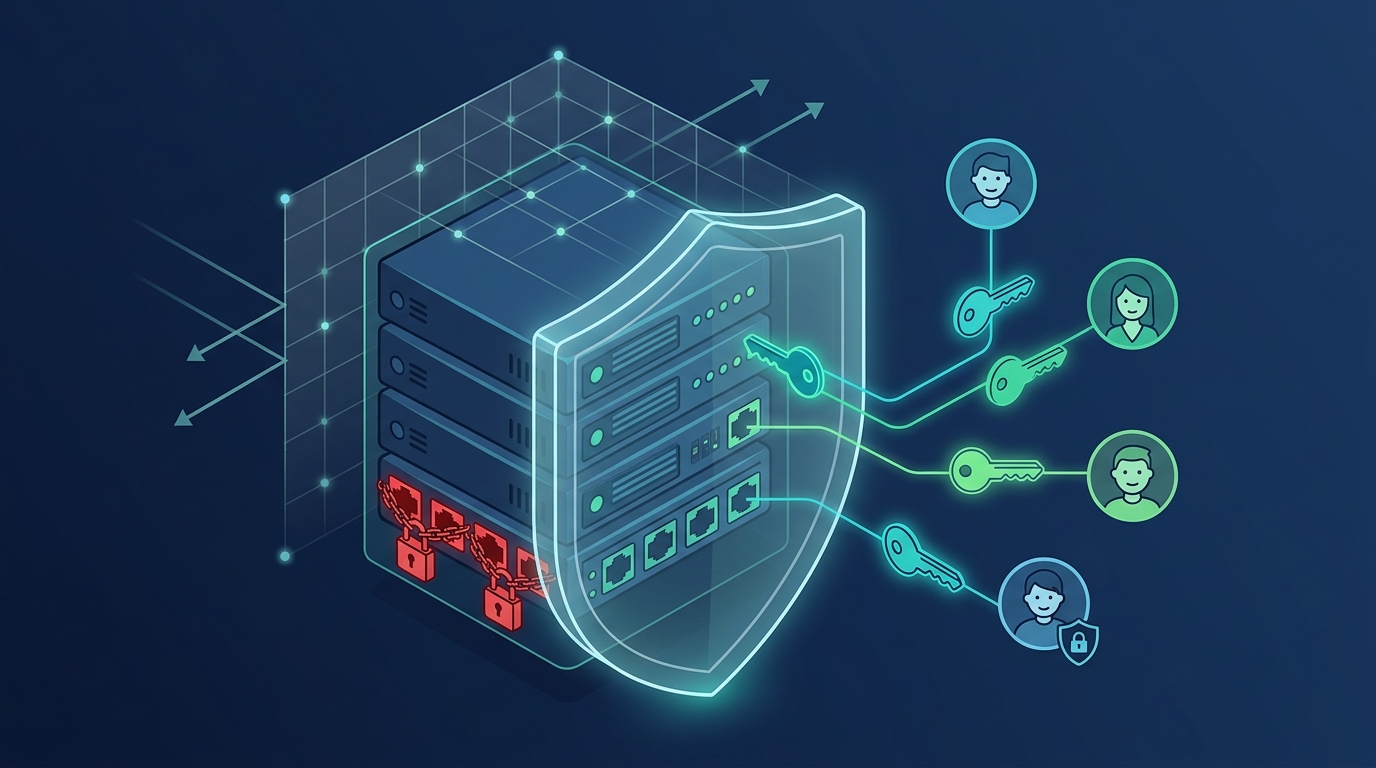 Visualizar la reducción de la superficie de ataque con SSH seguro y firewall