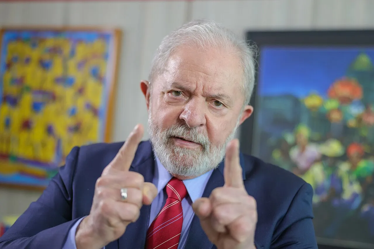 Retrato de Luiz Inácio Lula da Silva feito em fevereiro de 2022, quando ele era pré-candidato à Presidência. Foto de arquivo.
