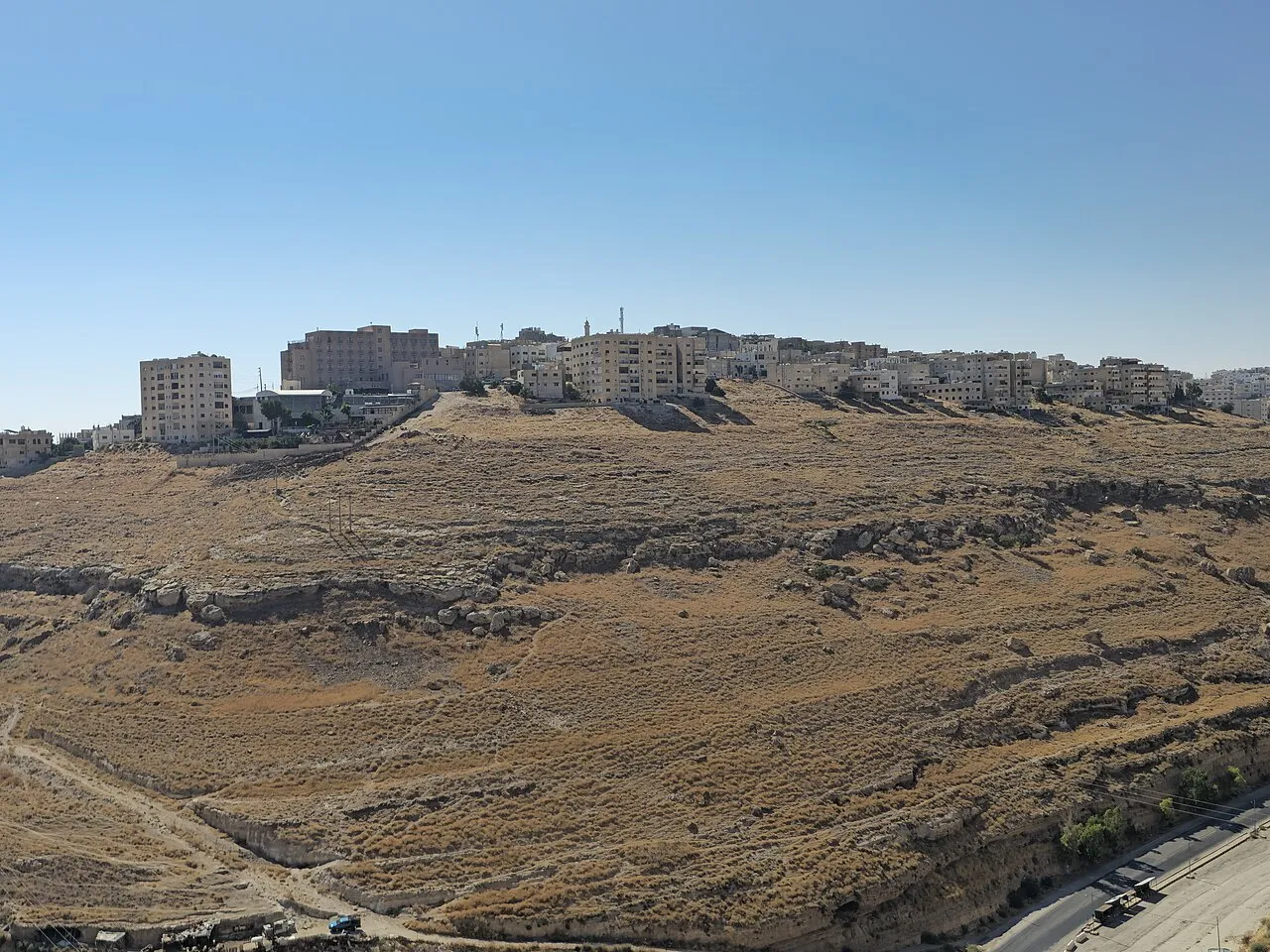 The city of Al-Karak, seat of the governorate where the village of Hamoud is located, in southern Jordan, in August 2026.