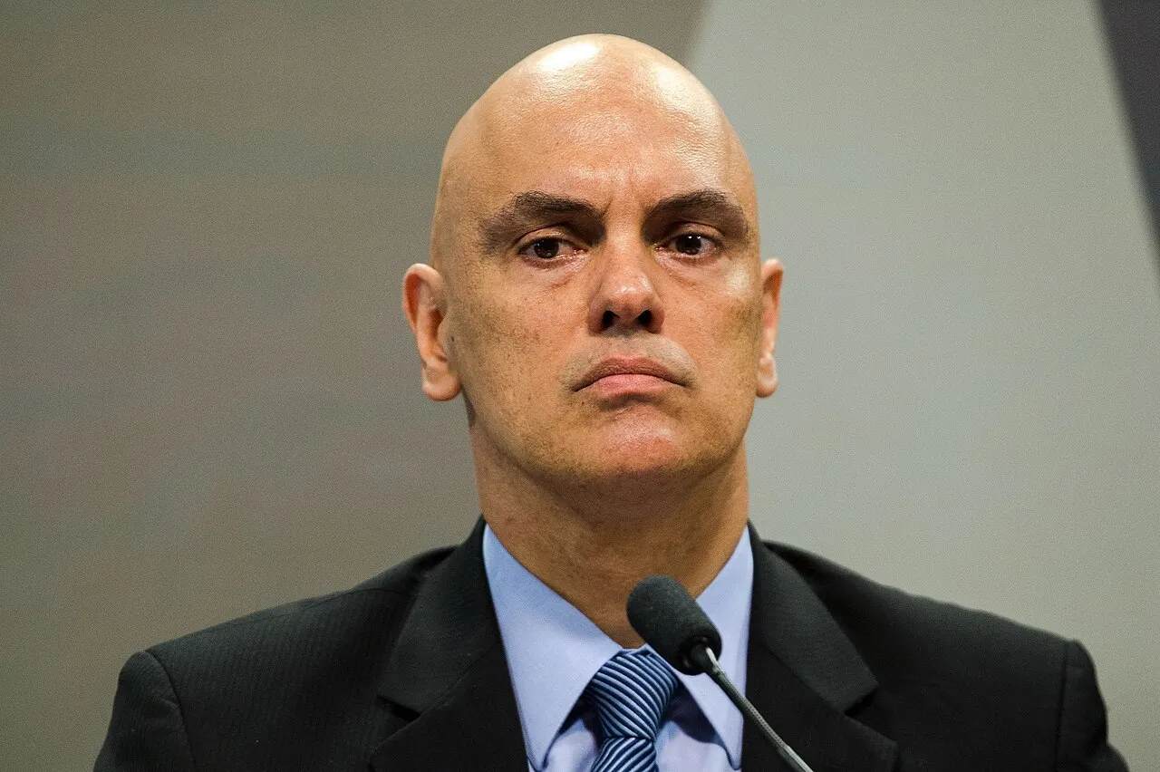 O ministro Alexandre de Moraes durante a sabatina no Senado sobre sua indicação ao Supremo Tribunal Federal, em Brasília, em fevereiro de 2017.
