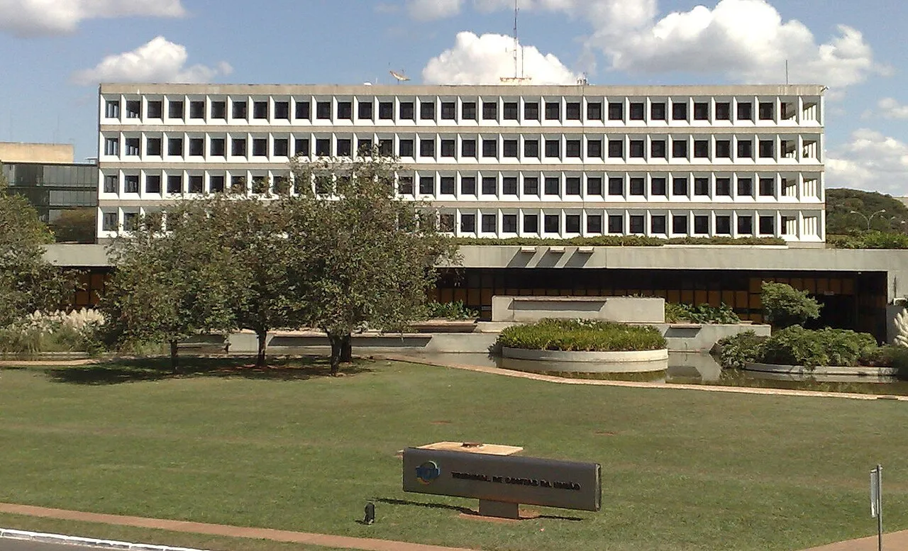 A sede do Tribunal de Contas da União, em Brasília, onde o tribunal homologou o cálculo da alíquota da CBS.