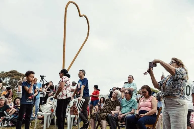 Público acompanha o Pôr do Sol Cultural no Parque Ecológico do Gama, em edição anterior do evento.